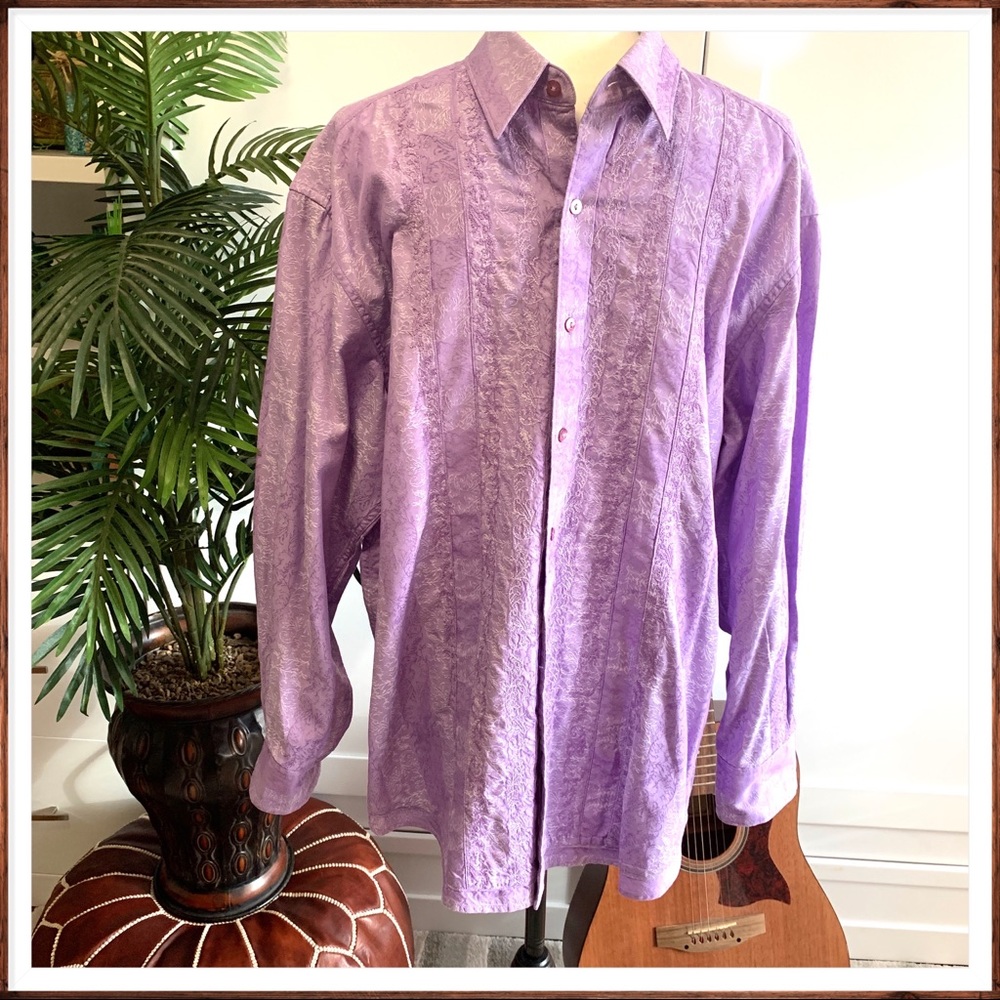Mens robert graham button down shirt